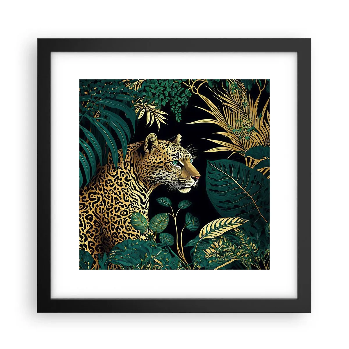 Poster in black frame - Host in the Jungle - 30x30 cm
