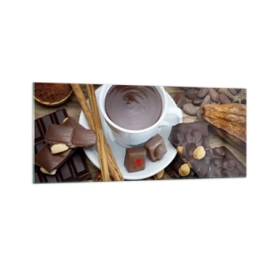 Glass picture - From a Fairytale Factory of Chocolate - 100x40 cm