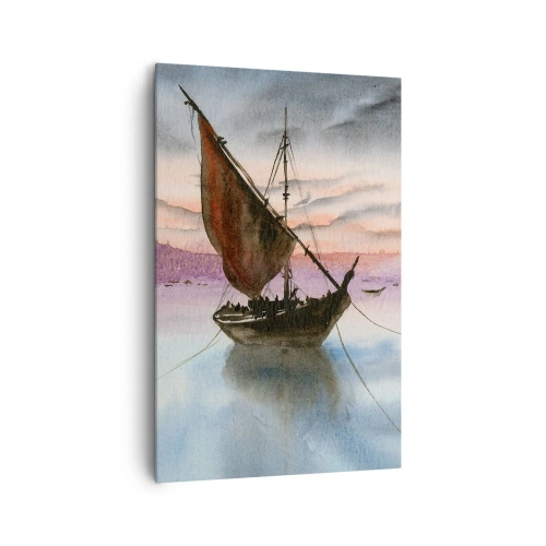 Canvas picture - Evening at the Port - 80x120 cm