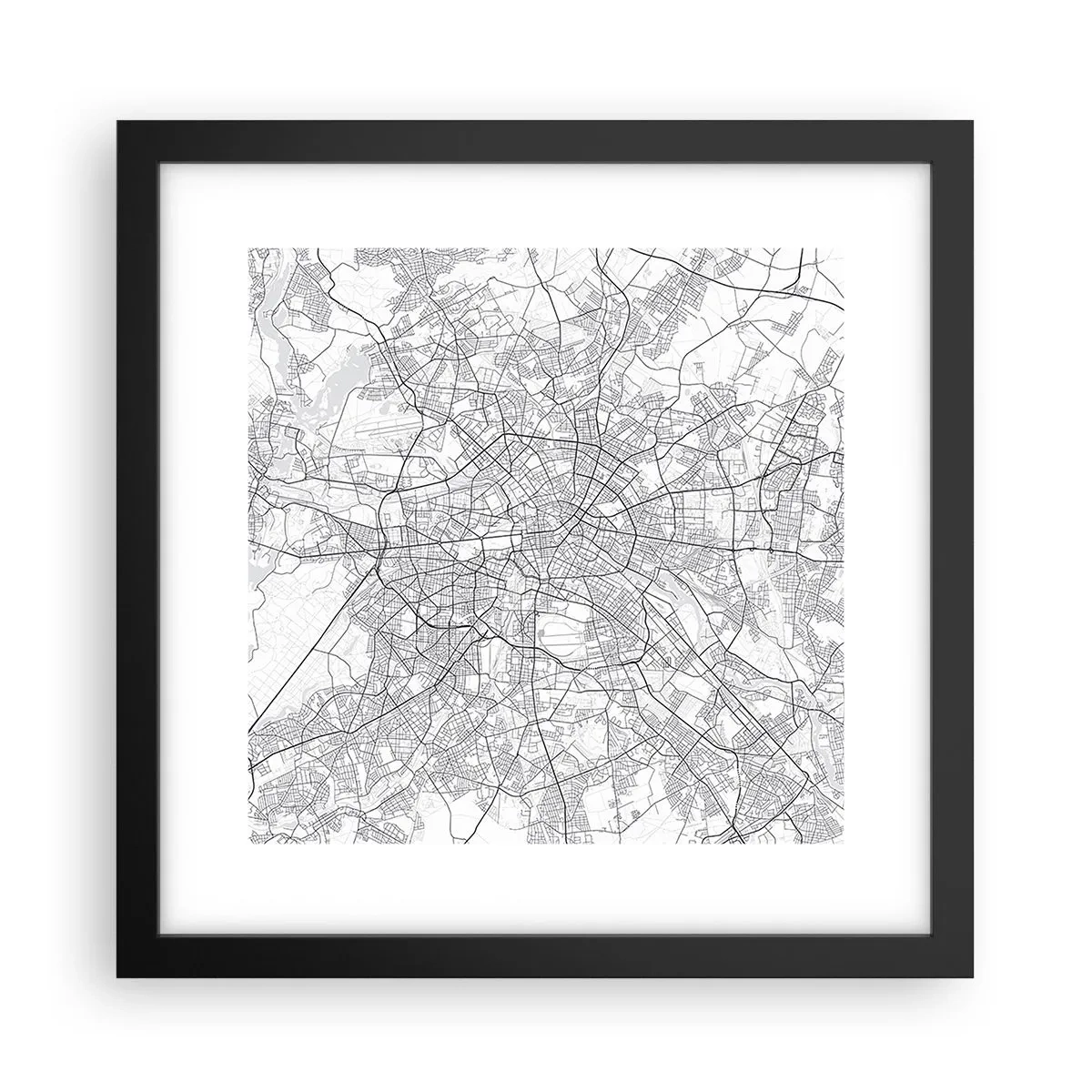 Poster in black frame - Flower of Berlin - 30x30 cm