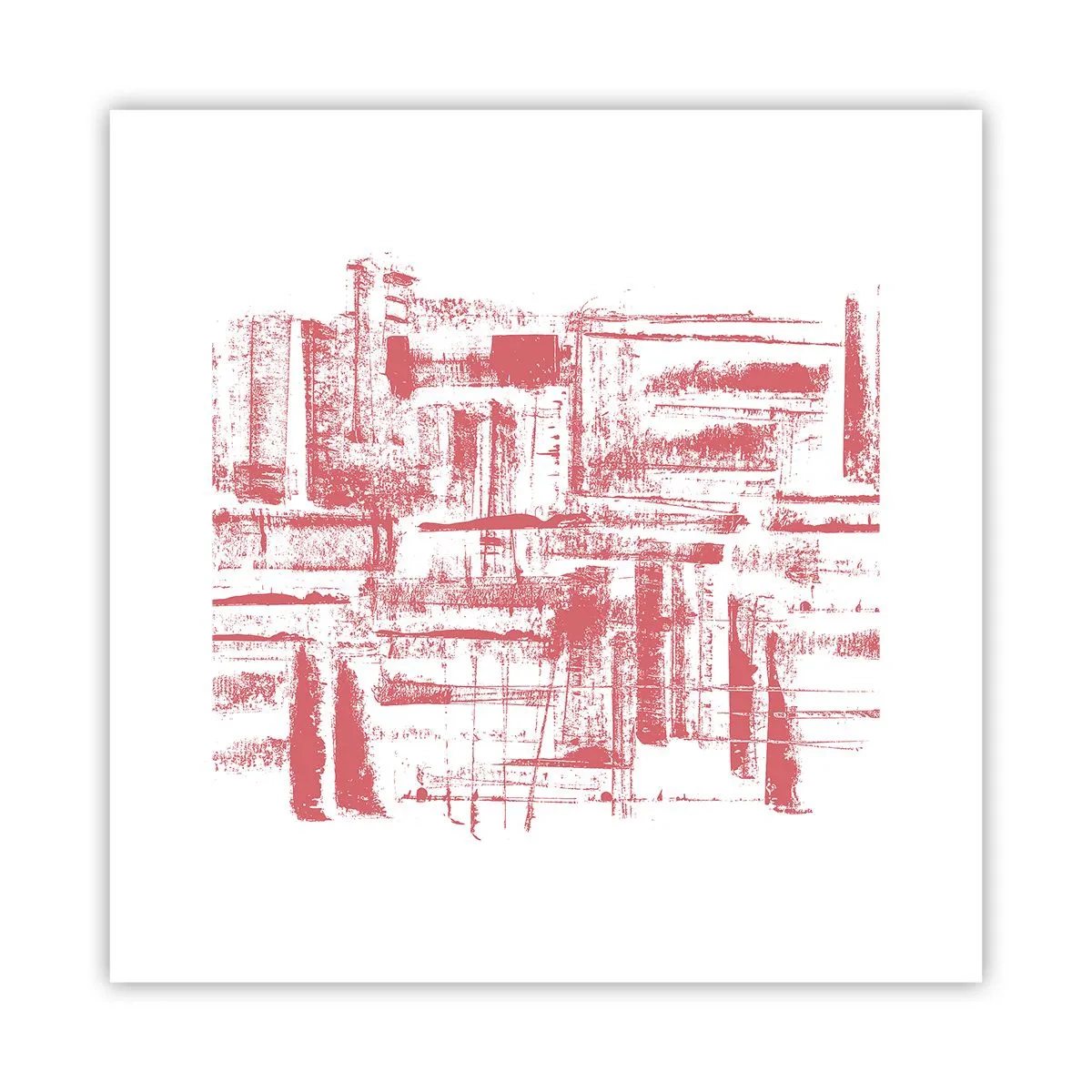 Poster - Red City - 30x30 cm