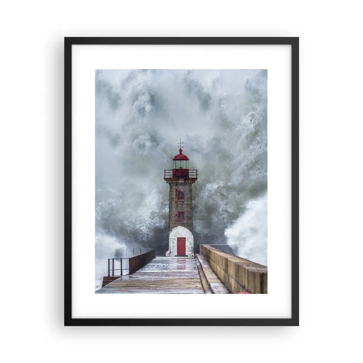 Poster in black frame - Roar of Waters, Whirr of the Wind - 40x50 cm