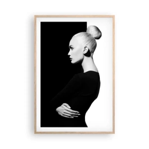 Poster in light oak frame - Simply a Woman - 61x91 cm