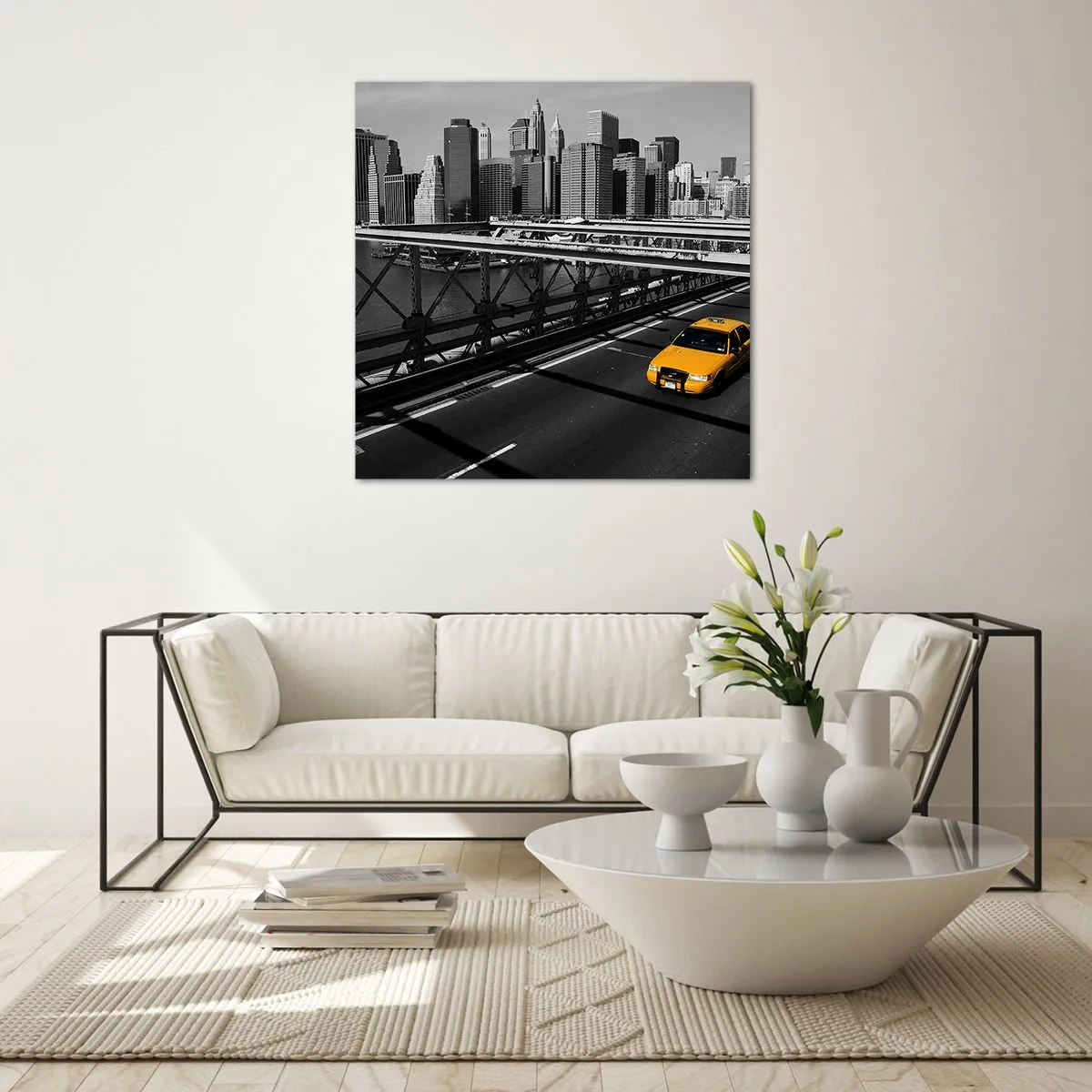 Glass picture - Colour of a Big City - 40x40 cm