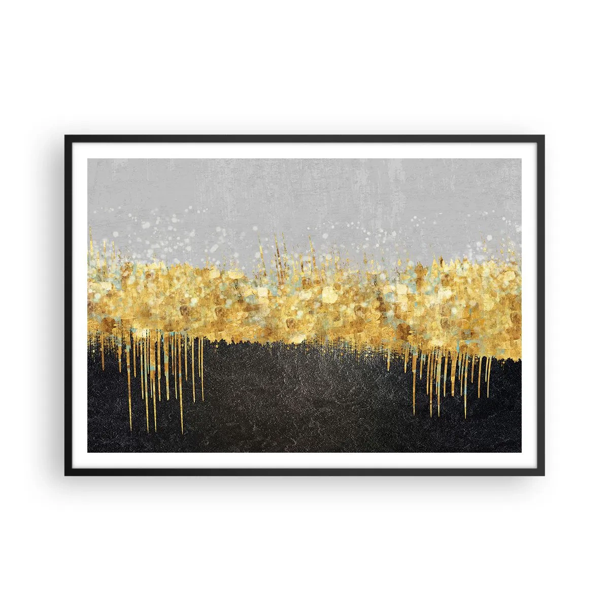 Poster in black frame - In and Up - 100x70 cm