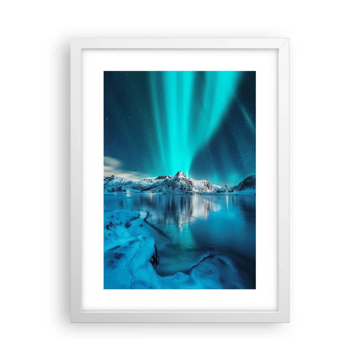 Poster in white frmae - The Night of Light - 30x40 cm