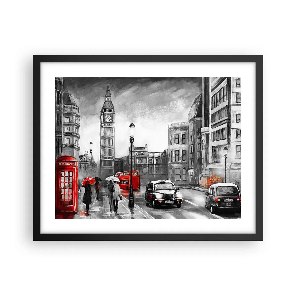 Poster in black frame - Not Such a Grey City - 50x40 cm
