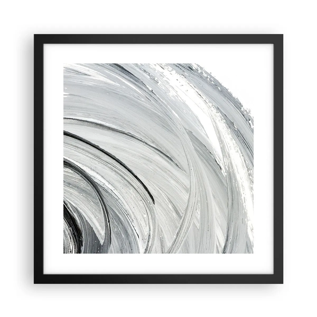Poster in black frame - Orbital Composition - 40x40 cm