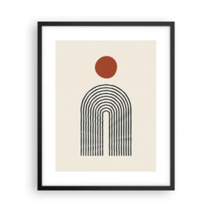 Poster in black frame - Magnetism of Shapes and Colours - 40x50 cm
