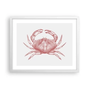 Poster in white frmae - Crab Like No Other - 50x40 cm