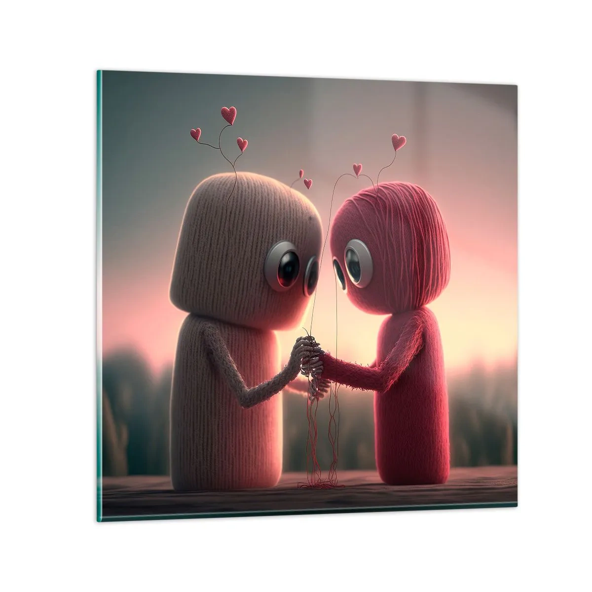 Glass picture - Everyone Is Allowed to Love - 30x30 cm