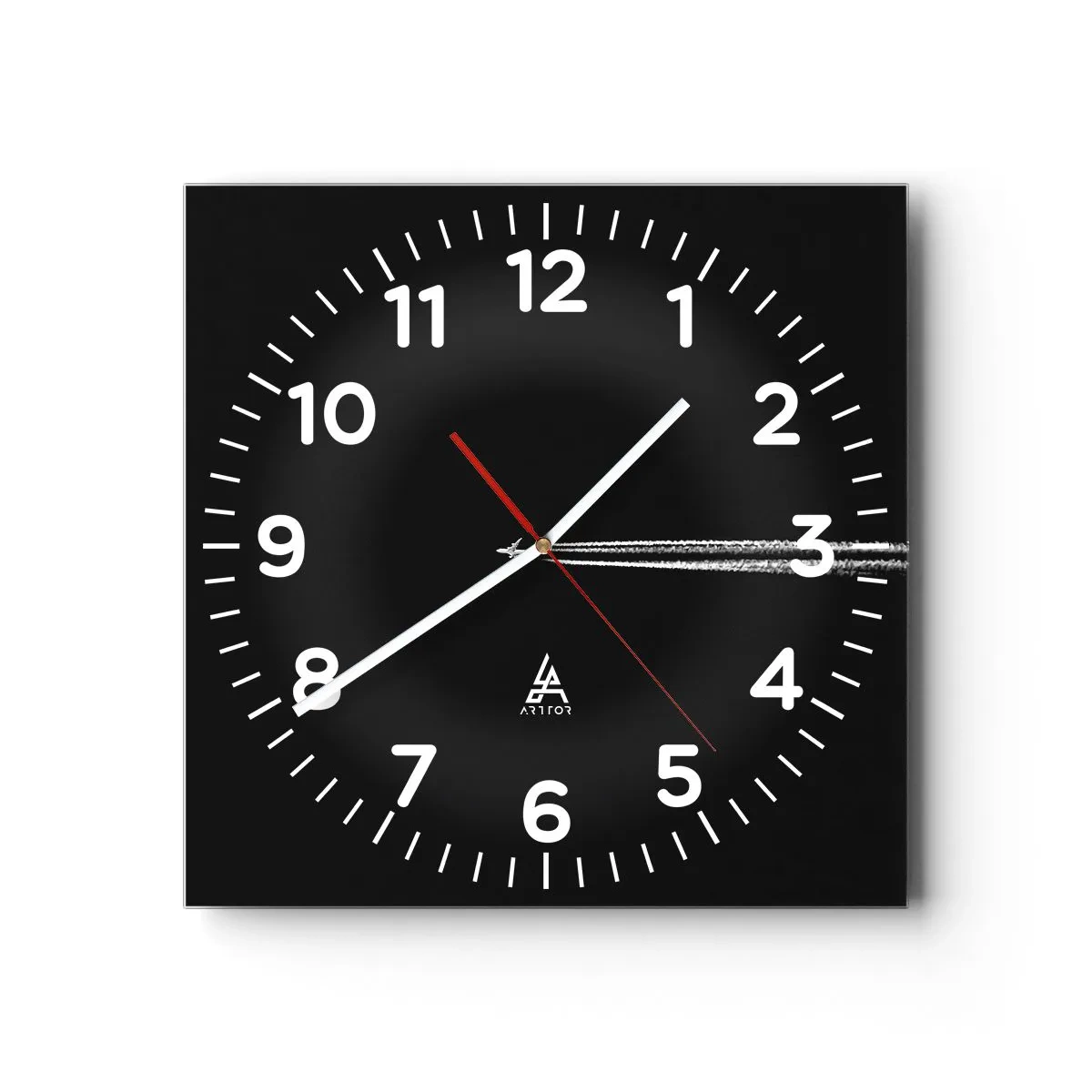 Wall clock - Clock on glass - Into Another Dimension - 30x30 cm