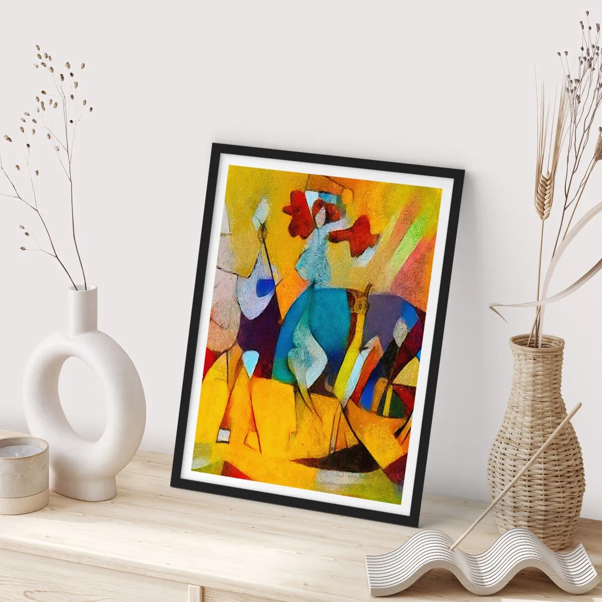 Poster in black frame - Sun -Life - Happiness - 61x91 cm