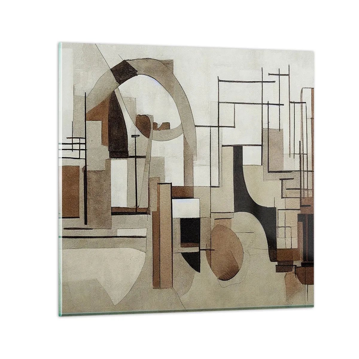 Glass picture - City Landscape 2.0 - 40x40 cm