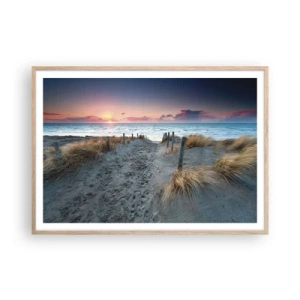 Poster in light oak frame - You Have Spilled a Rainbow of Sparkles… - 100x70 cm