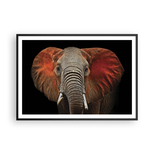 Poster in black frame - I am Wild, and You? - 100x70 cm