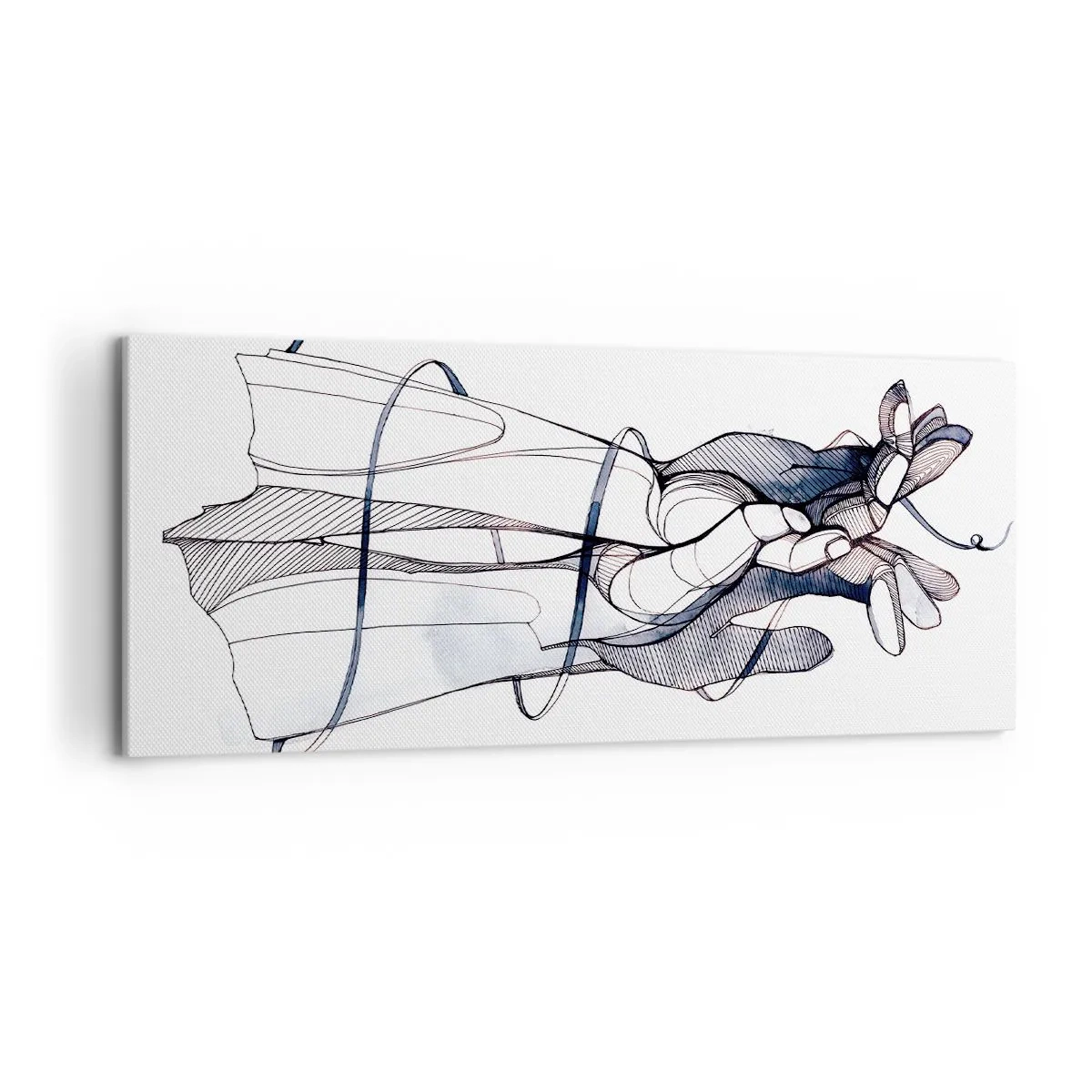 Canvas picture - Study of Touch - 120x50 cm