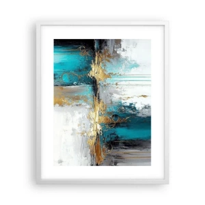 Poster in white frmae - Everything Flows - 40x50 cm