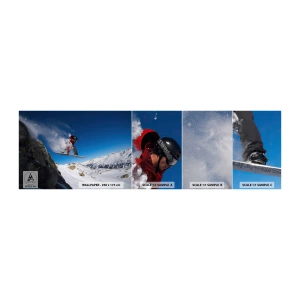 Photo Wallpaper Sample Standard Eco - And You Became Part of Space - Landscape, Snowboarding, Sport - 100x30 cm