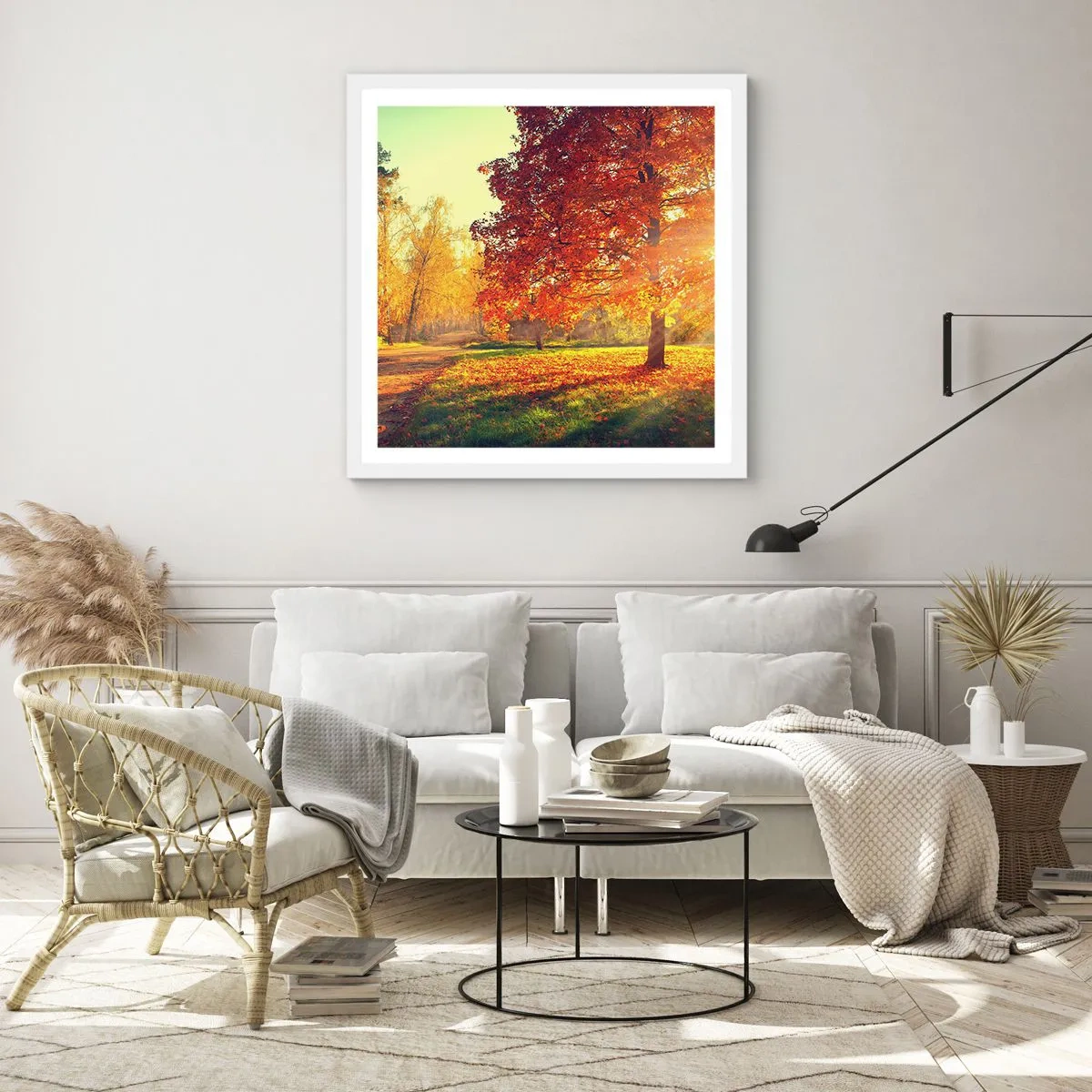 Poster in white frmae - Ginger Is Beautiful - 30x30 cm