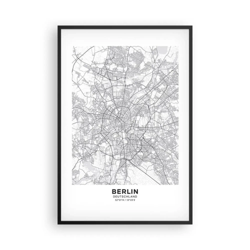 Poster in black frame - Flower of Berlin - 61x91 cm