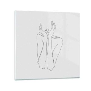 Glass picture - What Girls Are Dreaming of - 60x60 cm