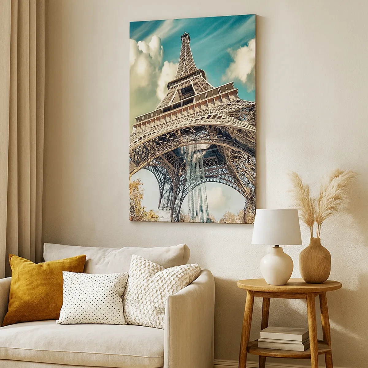 Canvas picture - And in Autumn in Paris… - 50x70 cm