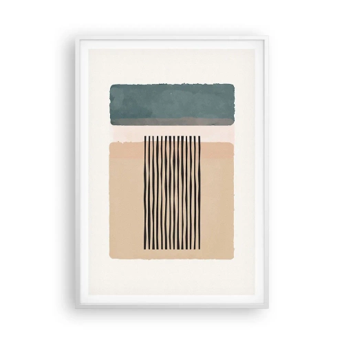 Poster in white frmae - All in Order - 70x100 cm