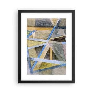 Poster in black frame - Straight Or Slanted? - 30x40 cm