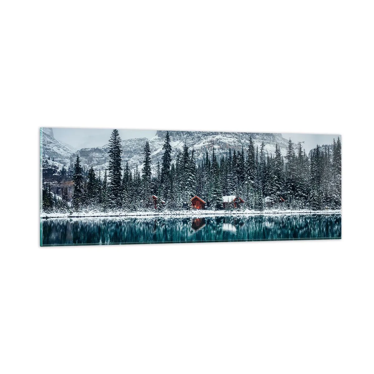 Glass picture - Canadian Retreat - 90x30 cm