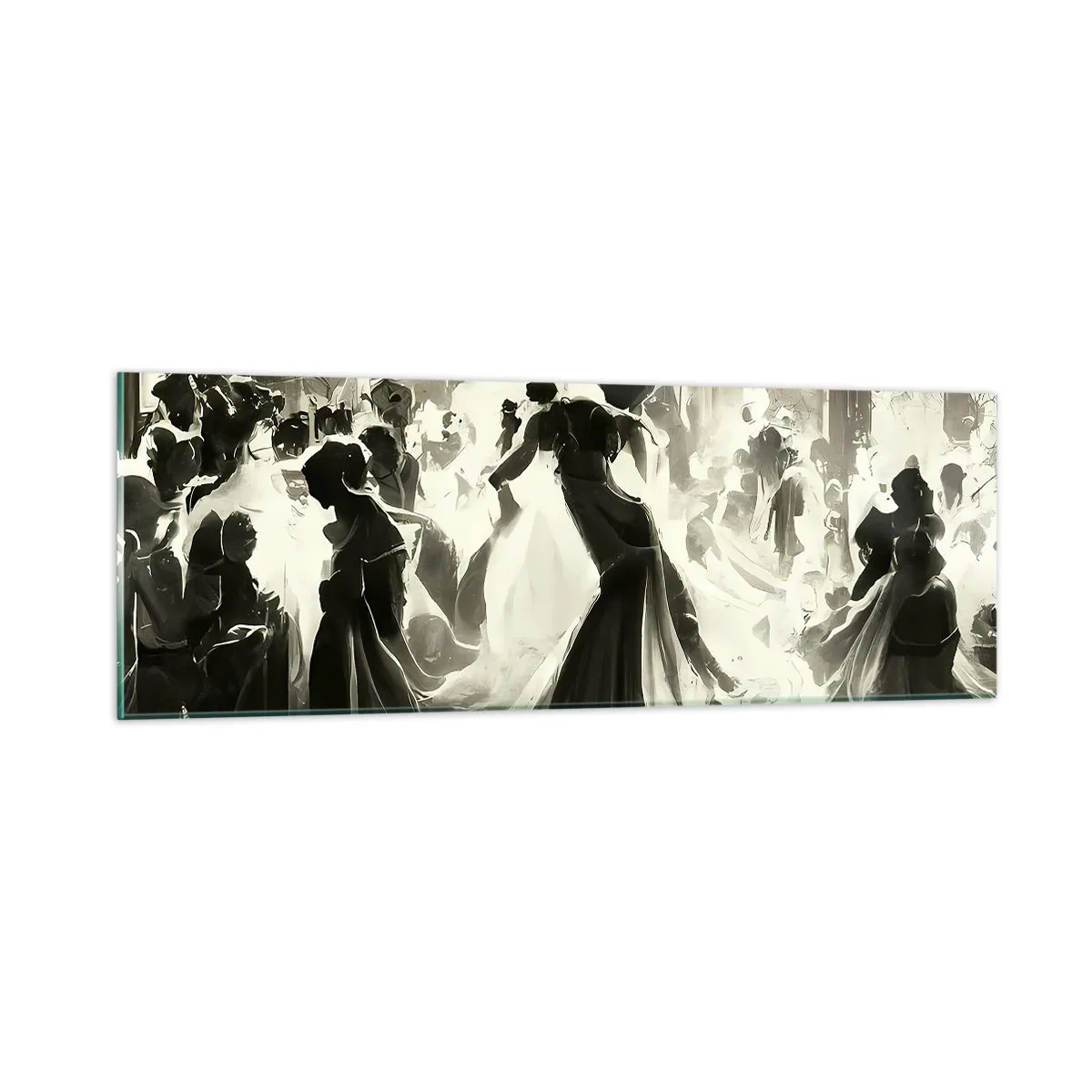 Glass picture - Big Masquerade - 90x30 cm