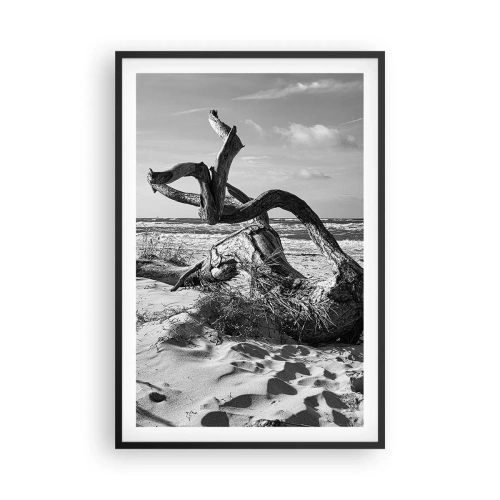 Poster in black frame - Seaside Sculpture - 61x91 cm