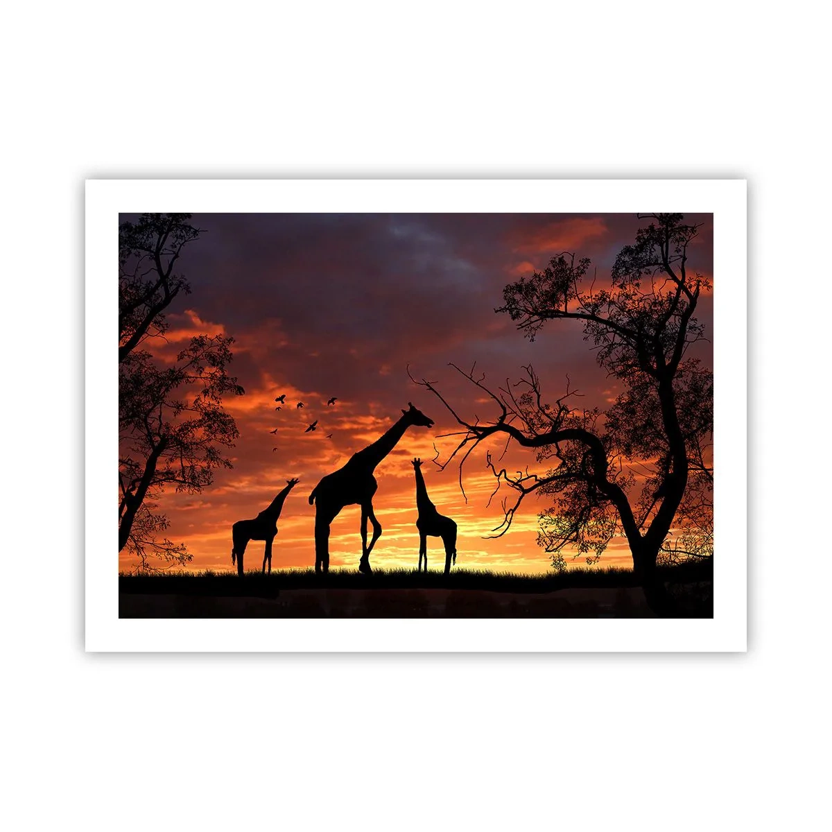 Poster - Small Dinner among Close Ones - 70x50 cm