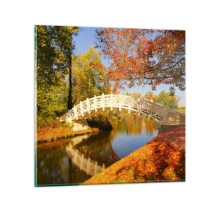 Glass picture - On a White Bridge of Sighs - 30x30 cm