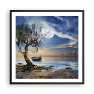 Poster in black frame - Is this the Beginning or the End? - 60x60 cm