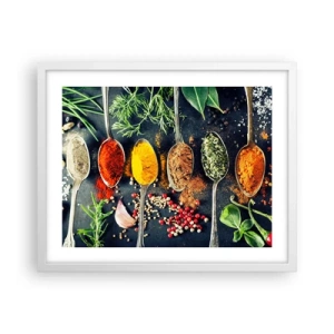 Poster in white frmae - Culinary Magic - 50x40 cm