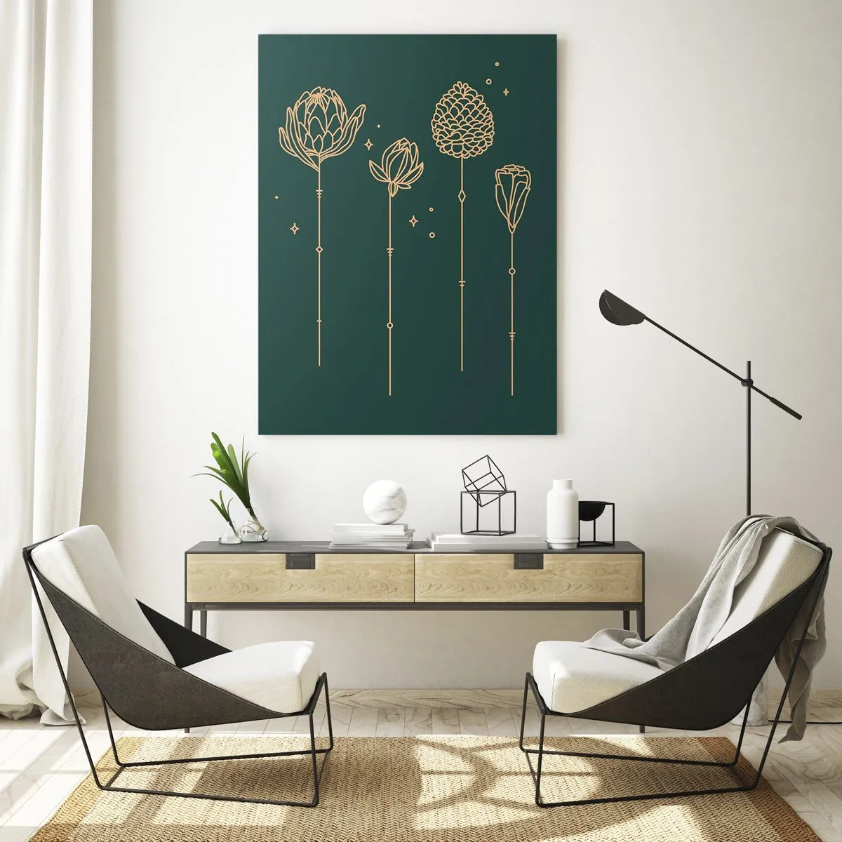 Glass picture - The Herb Family - 50x70 cm