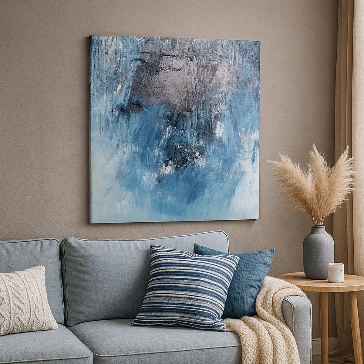 Canvas picture - Blue Rhapsody - 30x30 cm