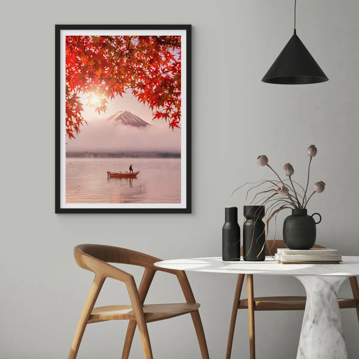 Poster in black frame - In Japanese Style - 70x100 cm