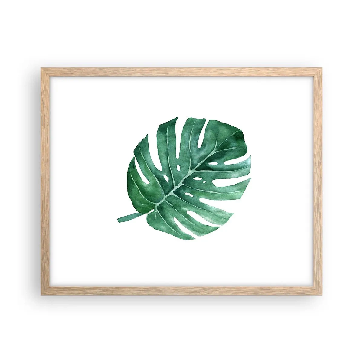 Poster in light oak frame - Green Concept - 50x40 cm