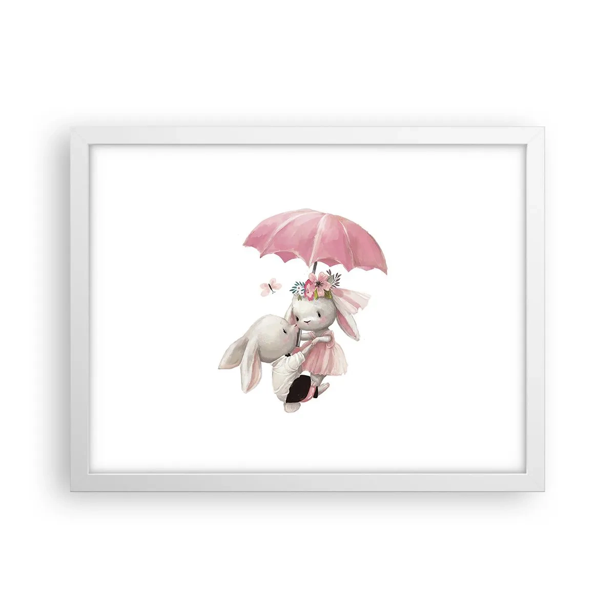 Poster in white frmae - This Is Love - 40x30 cm