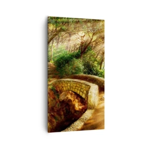 Canvas picture - From the Bridge to Enchanted Forest - 55x100 cm