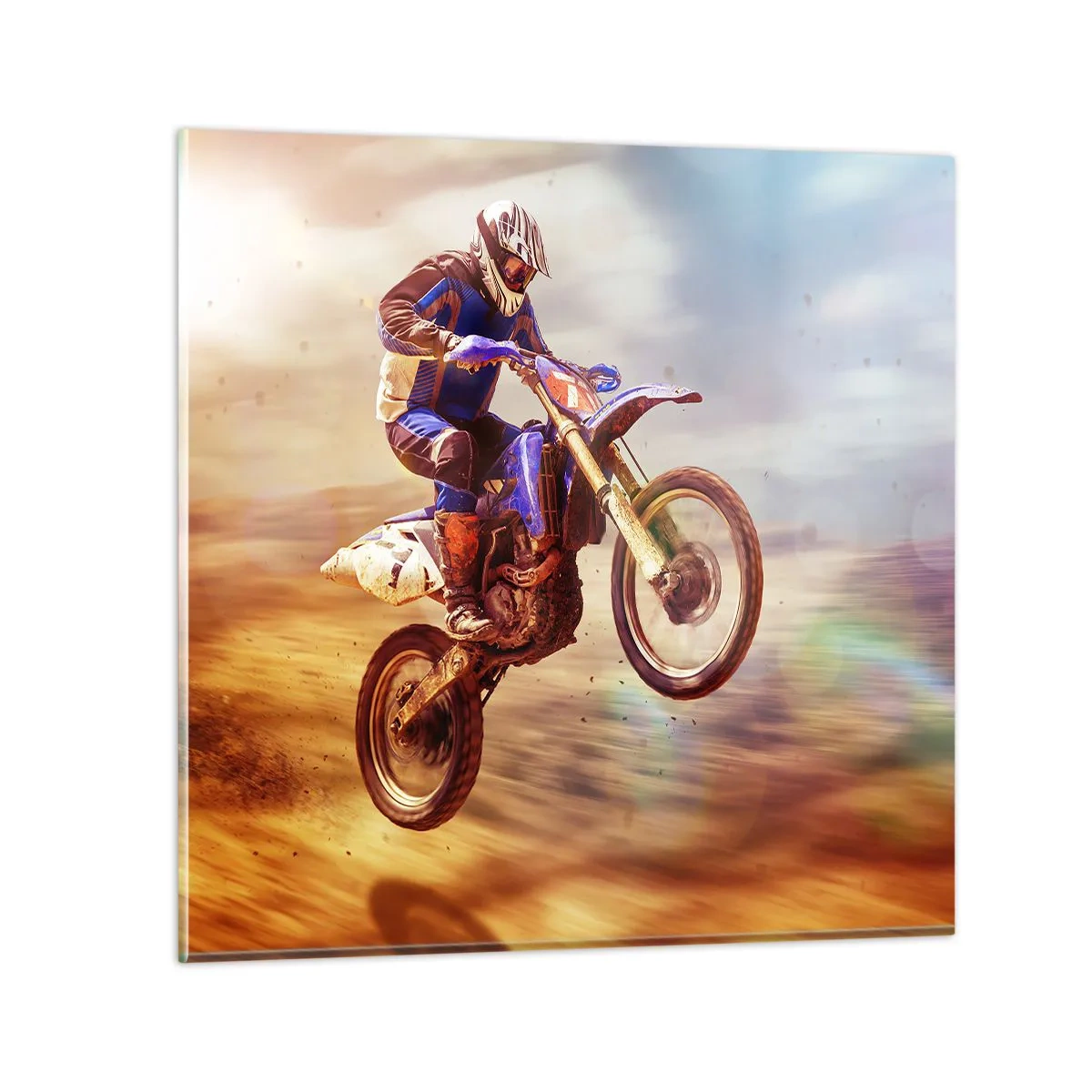 Glass picture - Motorcycle Dizziness - 30x30 cm