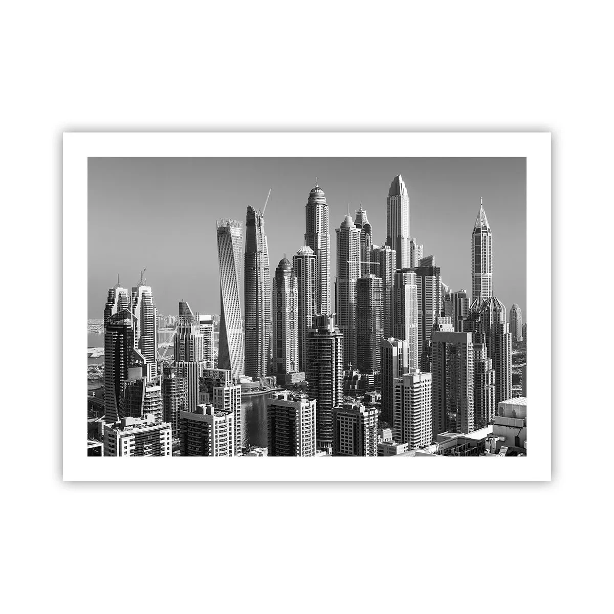 Poster - City over a Desert - 70x50 cm