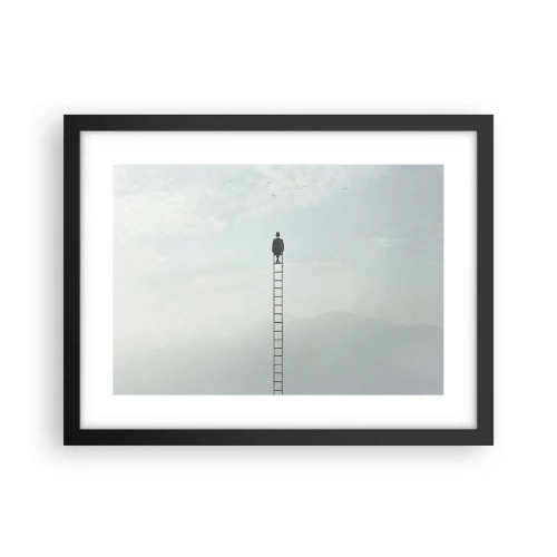 Poster in black frame - Rise above It - 40x30 cm