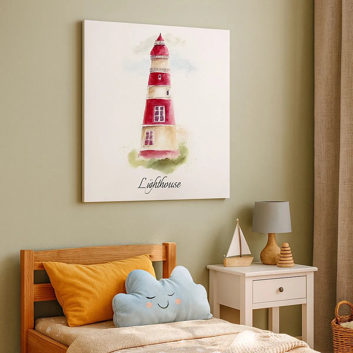 Canvas picture - Around It the Weather Is Always Nice - 30x30 cm