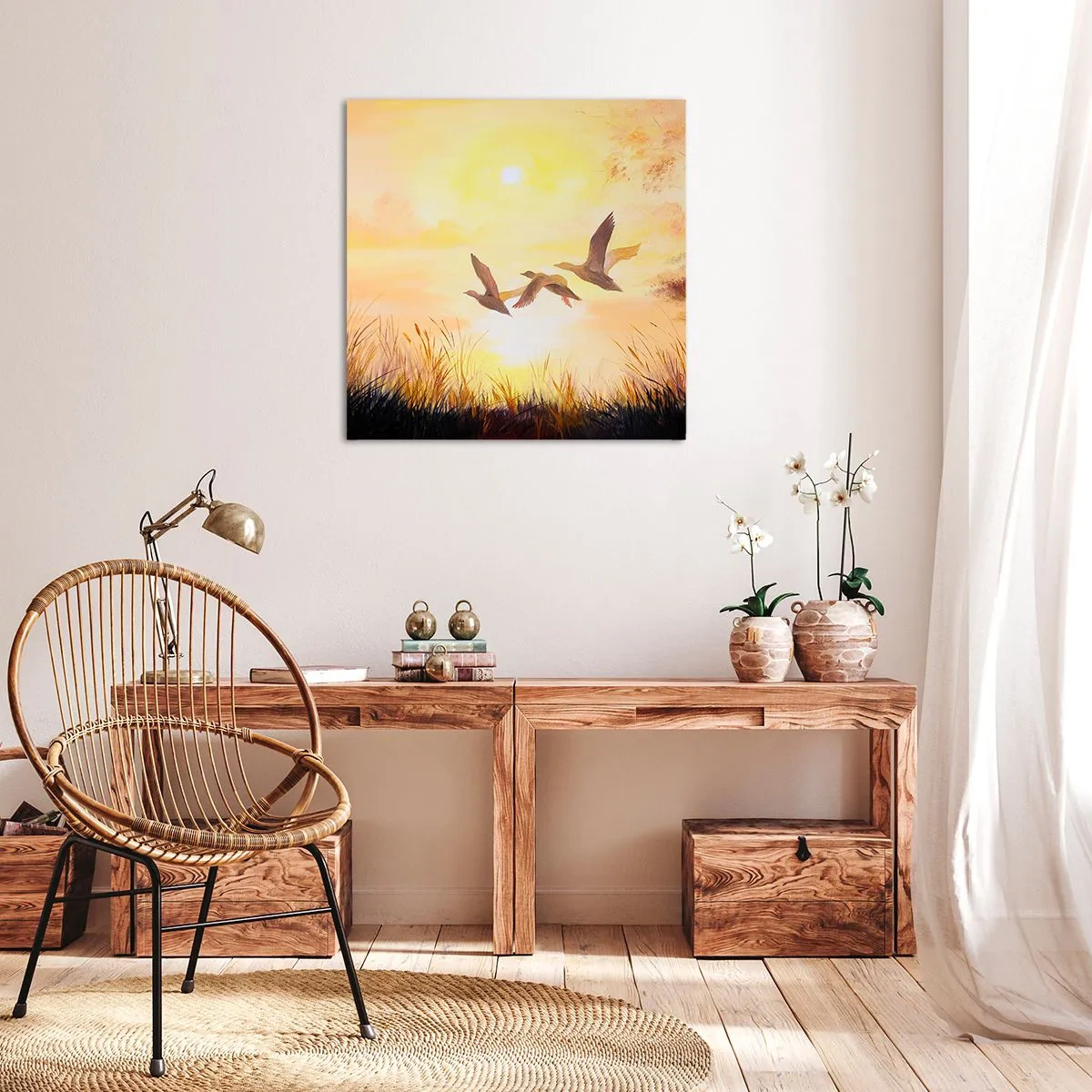 Canvas picture - Beginning of a Distant Journey - 30x30 cm