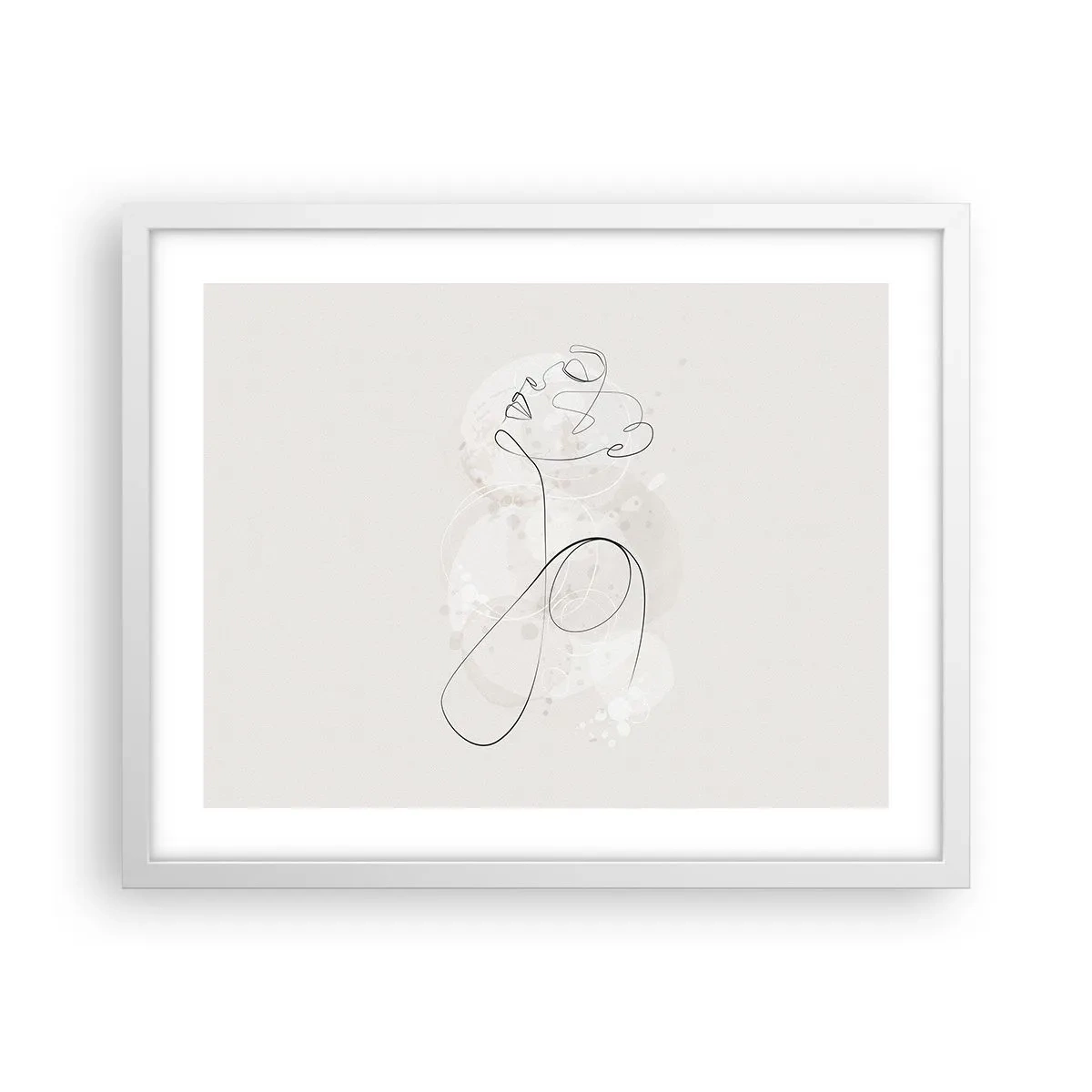 Poster in white frmae - Spiral of Beauty - 50x40 cm