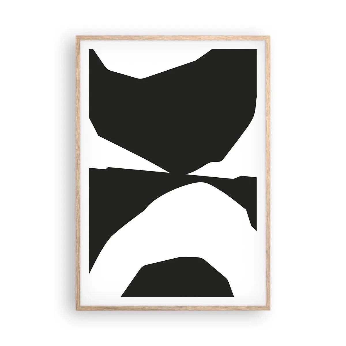 Poster in light oak frame - Positive - Negative - 70x100 cm