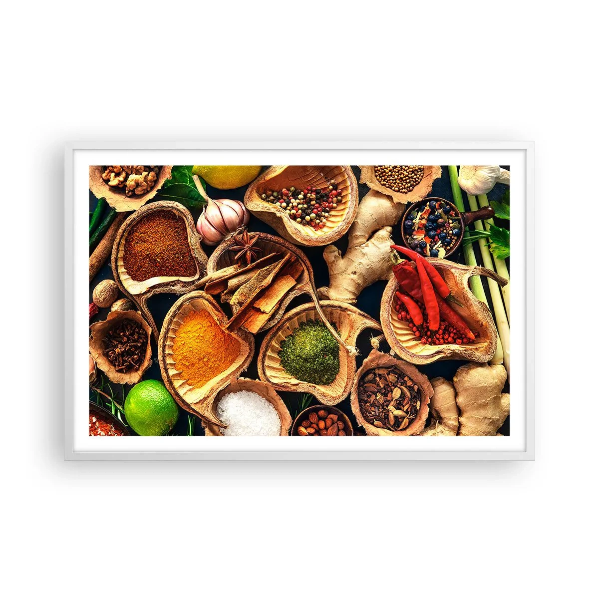 Poster in white frmae - Take What You Want - 91x61 cm